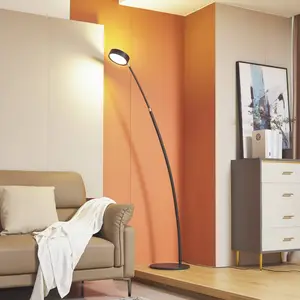 Lucande LED-Bogenleuchte Boga, schwarz, Metall, dimmbar günstig