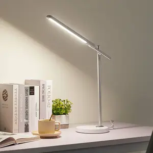 Lindby LED-Schreibtischleuchte Valtorin, weiß, Kunststoff günstig