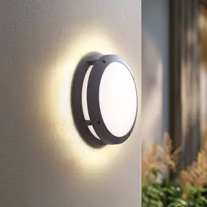 Lindby Smart LED-Außenwandleuchte Liren CCT RGB Tuya WLAN
