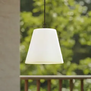 Lindby Außenhängeleuchte Alaida, weiß, Kunststoff, E27, IP65