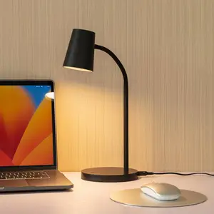 Lindby LED-Tischlampe Ailina, Höhe 36 cm, schwarz, dimmbar günstig