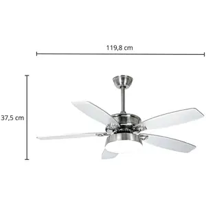 Lucande LED-Deckenventilator Kuvio, DC, leise, Ø 120 cm, CCT günstig