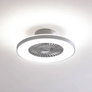 Lindby Smart LED-Deckenventilator Paavo, silber, leise, Tuya günstig