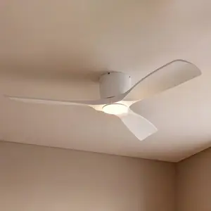 Lucande Smart LED-Deckenventilator Moneno, weiß, DC, Tuya günstig