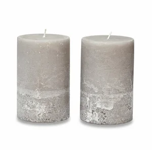 LOBERON Mirabeau Stumpenkerze Kerze 2er Set Oviedo taupe (2er Set, 2er... günstig