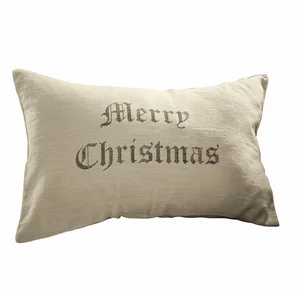 Mirabeau Kissenhülle Kissenhülle Merry Christmas creme/grau, none