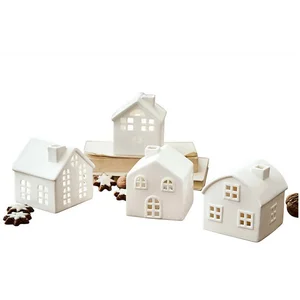 LOBERON Mirabeau Windlicht Windlicht 4er Set Country weiß (4er Set, 4e...
