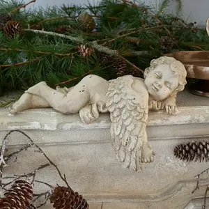 LOBERON Mirabeau Weihnachtsfigur Deko-Engel Deronza creme (kein Set, k...