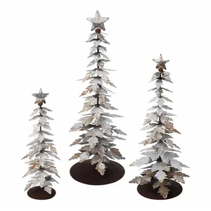 LOBERON Mirabeau Weihnachtsfigur Deko-Baum 3er Set Laruns antikweiß (3... günstig