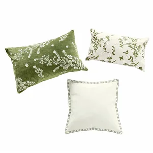 LOBERON Mirabeau Kissenhülle Kissenhülle 3er Set Iplique grün/creme, none günstig