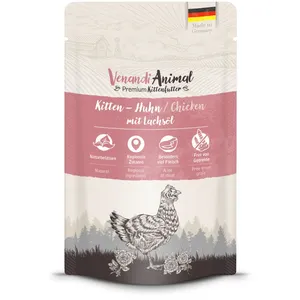 Venandi Animal - Kitten - Huhn mit Lachsöl 125 g