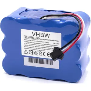 vhbw Akku kompatibel mit Nestor E.Ziclean Furtiv Staubsauger (2000 mAh...
