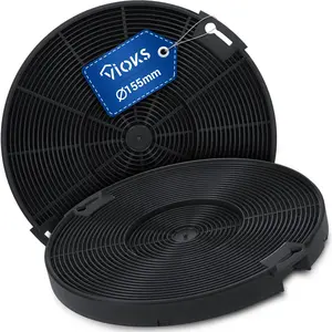 Smeg VIOKS Kohlefilter Dunstabzugshaube 2Stk 155mmØ Ersatz für A G Akt...