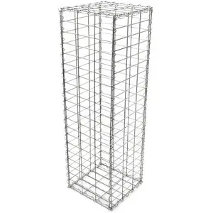 Wiltec, Gartenzaun, Gabione 100x30x30cm aus Drahtgitter Gabionenzaun Gabionenwand Steinkorb günstig