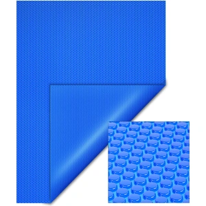 Wiltec Pool Solarfolie 5 x 8 m, blau, Poolheizung aus 140 µ starkem PE Film, Poolabdeckung Poolplane Solarplane rechteckig günstig