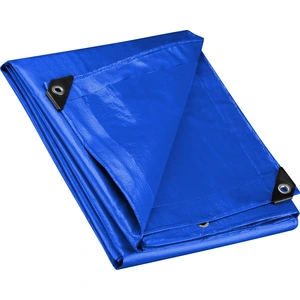 Wiltec wetterfeste Abdeckplane blau, wasserfeste Plane mit Ösen 5 x 4 ... günstig
