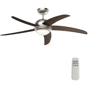 Wiltec Deckenventilator, Ventilator, Schwarz günstig