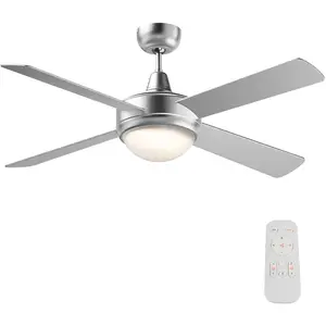 Wiltec Deckenventilator, Ventilator, Silber günstig