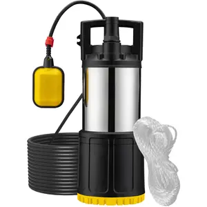 Wiltec, Wasserpumpe, Tauchpumpe 1200W Schwimmerschalter Brunnenpumpe Pumpe Tiefbrunnenpumpe (Klarwasserpumpe, Schmutzwasserpumpe)