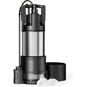 Wiltec, Wasserpumpe, Tauchpumpe Trockenlaufschutz Schwimmerschalter 1200W Brunnenpumpe 6000l/h (Durchlaufpumpe) günstig