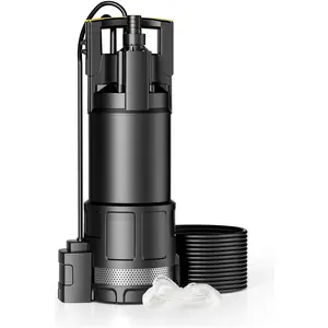 Wiltec, Wasserpumpe, Tauchpumpe Trockenlaufschutz Schwimmerschalter 1200W Brunnenpumpe 6000l/h (Durchlaufpumpe) günstig