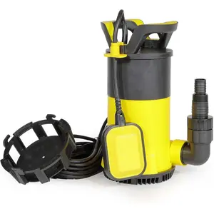 Wiltec, Wasserpumpe, 3in1 Flachsaugpumpe 400W Schmutzwasserpumpe 8000l/h Tauchpumpe Schwimmer (Schmutzwasserpumpe)