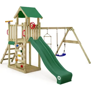 Spielturm Wickey MultiFlyer Light mit Schaukel und Rutsche in Grün günstig