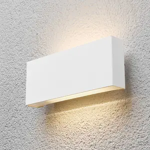 Lindby LED-Außenwandleuchte Safira, Metall, up/down, IP44