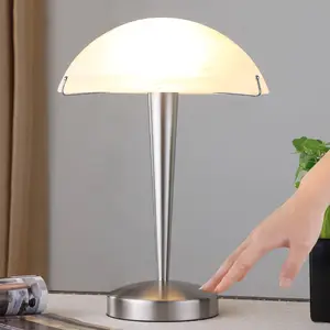 Lindby Tischlampe Viola mit Touchschalter, nickel matt günstig