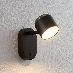 Lindby Marrie LED-Spot mit Schalter, schwarz günstig