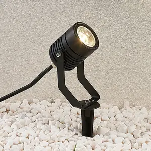 LED-Außenstrahler Maris m. Erdspieß, IP65, schwarz