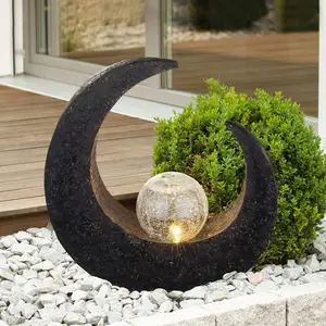 Lindby LED-Solar-Dekoleuchte Adem, rostbraun, Glas, 31 cm