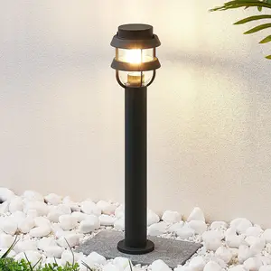 Lindby Pollerleuchte Alvaro, anthrazit, 60 cm, IP44, E27