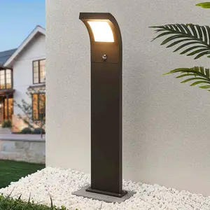 Arcchio LED-Wegelampe Advik, 100 cm, anthrazit, Sensor, IP54