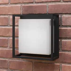 Lucande LED-Außenwandleuchte Ilirian, anthrazit, Alu, 25 cm