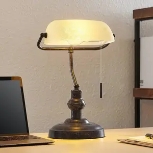 Lindby Schreibtischleuchte Profina, rostbraun, 39 cm, E27 günstig