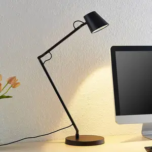 Lucande LED-Schrebtischlampe Tarris, Höhe 46 cm, schwarz günstig