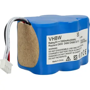vhbw Akku kompatibel mit Ecovacs Deebot D63s, D66, D68, D62s, D715, D6...