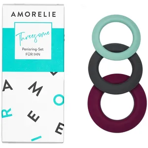 AMORELIE Threesome Penisring-Set FÜR IHN 1 ct