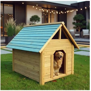 Melko Hundehütte Hundehaus 75x115x95 CM Wetterfest Haustierhütte Hunde... günstig