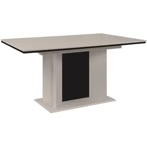 BUT finori Novara 80A Auszugstisch, sand / schwarz Maß: B x H x T ca. 160-200 x 76 x 90 günstig