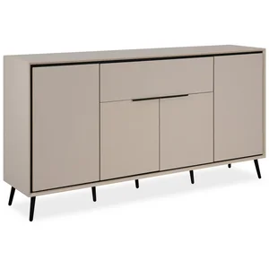CALICOSY Finori Sideboard 4 Türen, 1 Schublade, 6 Böden, in Sand / Sch... günstig