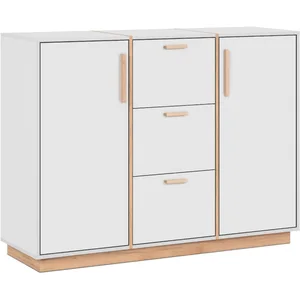 CALICOSY Finori Kommode, Steingrau, Dekor Jackson Hickory, Modern, ABS... günstig