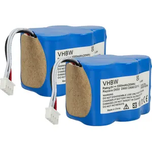 vhbw 2x Akku Ersatz für 945-0005, 945-0006, 205-0001, 945-0024, LP43SC...