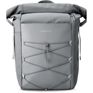 Kapten & Son Rucksack Yoho Stone Grey 24-30 L | Rolltop Rucksack Damen...