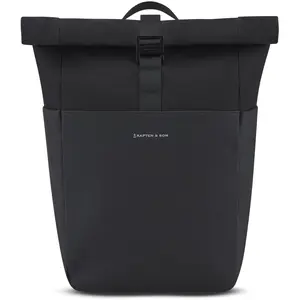 Kapten & Son Rucksack Lund Basic All Black 16-18 L | Rolltop Rucksack ...