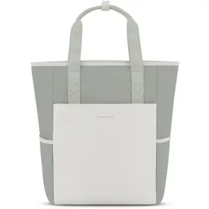 Kapten & Son Rucksack Lindby Muted Sage 18 L | 2in1 Tasche & Rucksack | inkl. Kofferbefestigung, Laptopfach, Flaschenhalterung | Shopper Damen