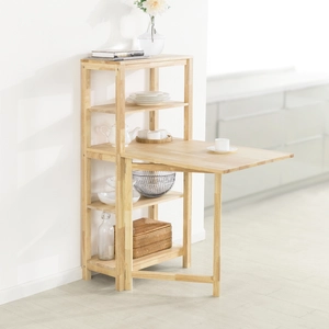 SoBuy FWT70-N klappbarer Esszimmertisch mit Regal Esstisch aus Kautsch... günstig