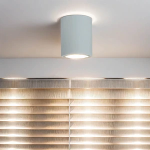 Licht-Erlebnisse Aufbaustrahler Bauhaus Weiß Metall elegant E27 Modern...
