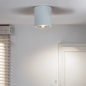 Licht-Erlebnisse Aufbaustrahler Modern Weiß Metall E27 elegante Decken...